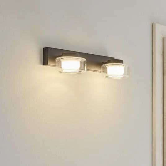 Aplique de pared LED ORBIS FLAME de OSRAM, negra, 2 luces, CCT IP44