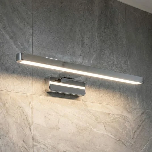 Aplique de pared LED ORBIS DISC BAR de OSRAM, cromada, 40 cm, IP44, CCT