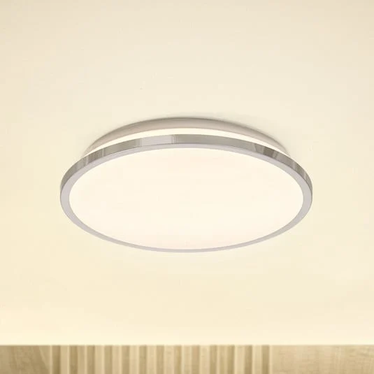 Plafón LED OSRAM BATHROOM, cromada, Ø 30 cm, IP44, CCT