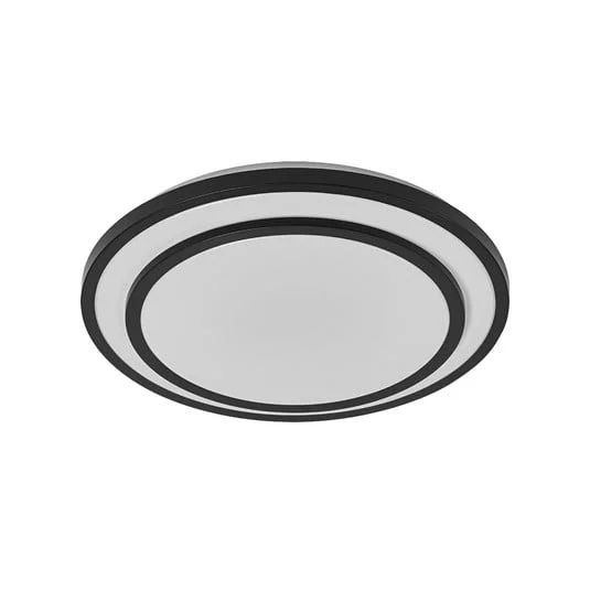 Plafón LED OSRAM ORBIS BERLIN, negro, Ø 39 cm, metal