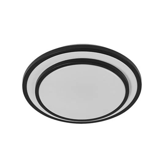 Plafón LED OSRAM ORBIS BERLIN, negro, Ø 30 cm, metal