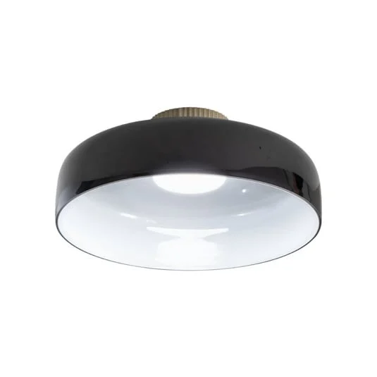 Lámpara LED de techo Lunar, negro, cristal, Ø 42 cm, CCT, atenuable