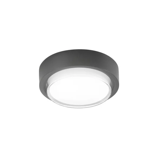 Lámpara LED de techo para exterior Owen, gris oscuro, metal, 23 cm, IP65