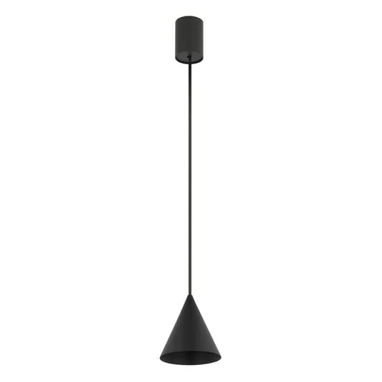 Lámpara colgante ZENITH, negra, Ø 11 cm, metal, GU10