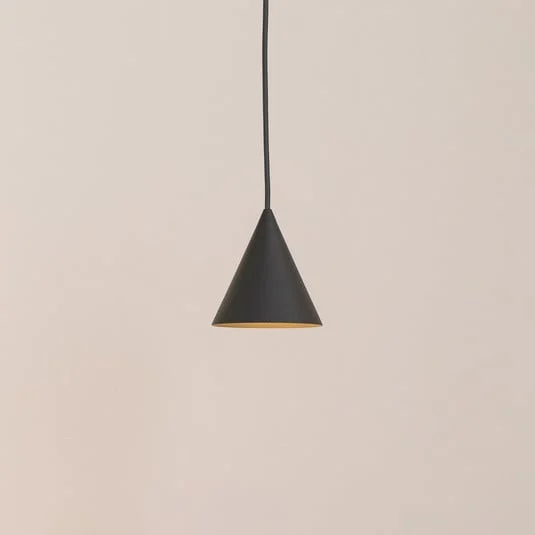 Lámpara colgante ZENITH, gris oscuro, Ø 11 cm, metal, GU10
