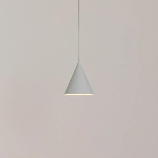 Lámpara colgante ZENITH, gris claro, Ø 11 cm, metal, GU10