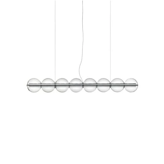 Lámpara colgante LED FLOS LUCE SFERICA S1, 166 cm, cristal