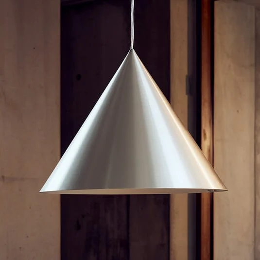 FRANDSEN Lámpara colgante Benjamin, Ø 30 cm, aluminio cepillado, E27