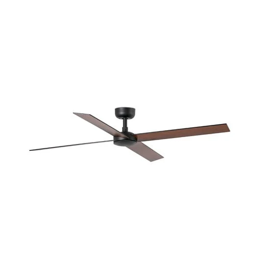 Ventilador de techo Rudder, motor de CC, silencioso, Ø 132 cm, madera
