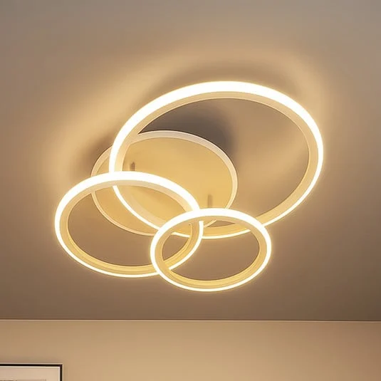 Lámpara LED de techo Gelder, 60 cm, greige/color arena, RGBW, CCT