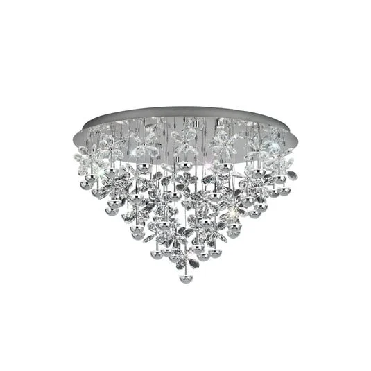 Lámpara LED de techo EGLO Stars of Light Pianopoli cromada Ø 78 cm