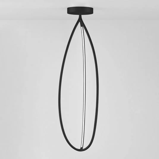 Lámpara de techo Artemide Arrival, App, negra, 130cm