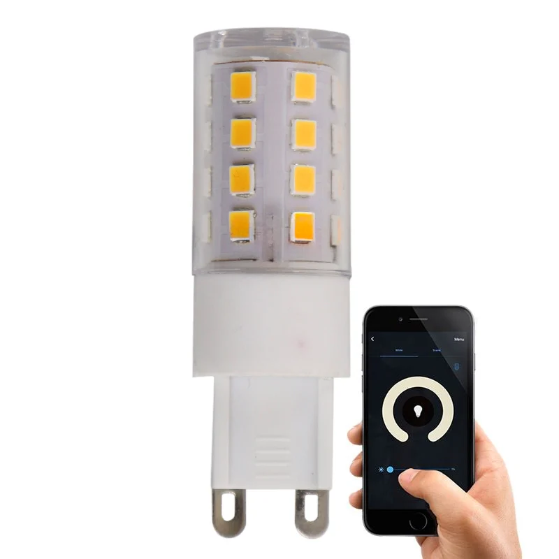 Olucia bombilla inteligente LED G9 Kyo, 3W, 2700K