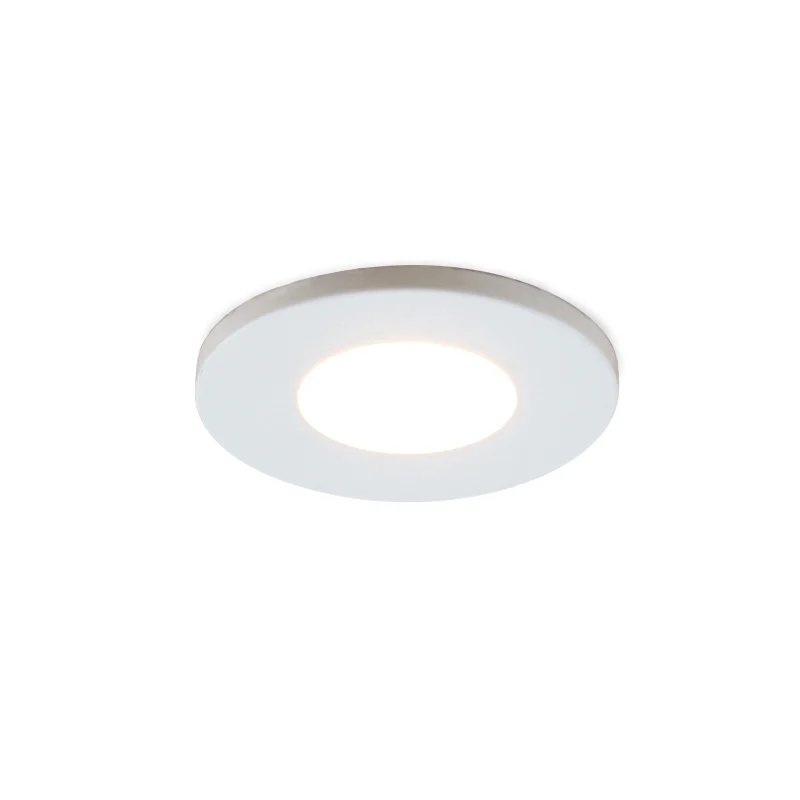 Foco empotrable para porche blanco Dico, IP65, regulable