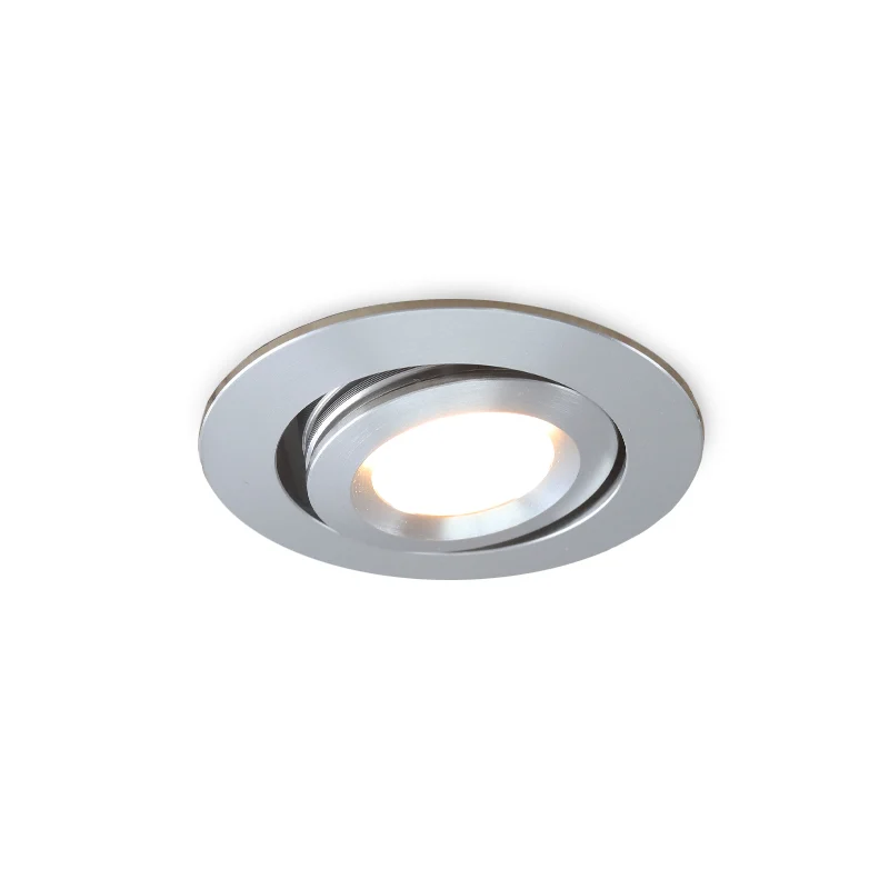 Rona foco empotrable orientable para porche, IP44, regulable, cromo