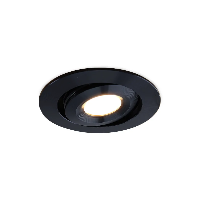Rona foco empotrable orientable para porche, IP44, regulable, negro