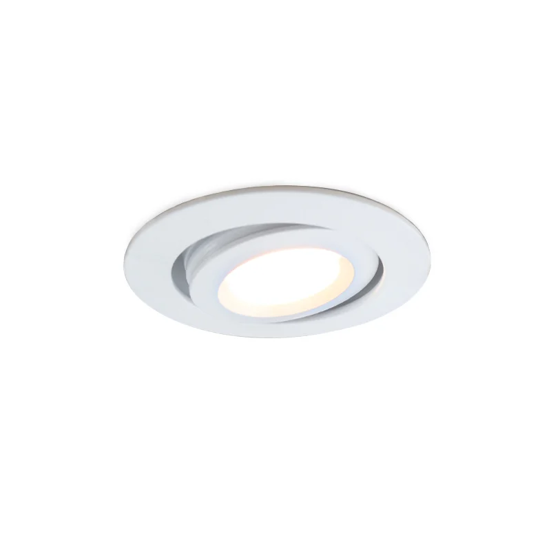 Rona foco empotrable orientable para porche, IP44, regulable, blanco