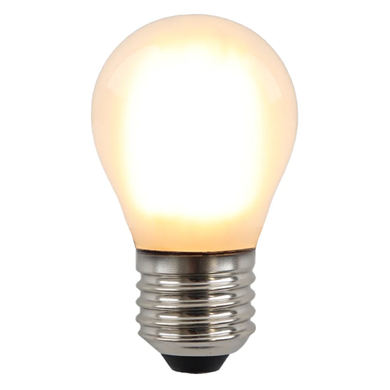 Olucia bombilla LED filamento E27 regulable Carel, P45, 5W, 2700K