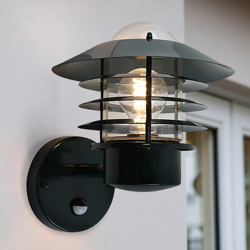 Aplique exterior con sensor de movimiento verde de acero inoxidable, Felice, IP44