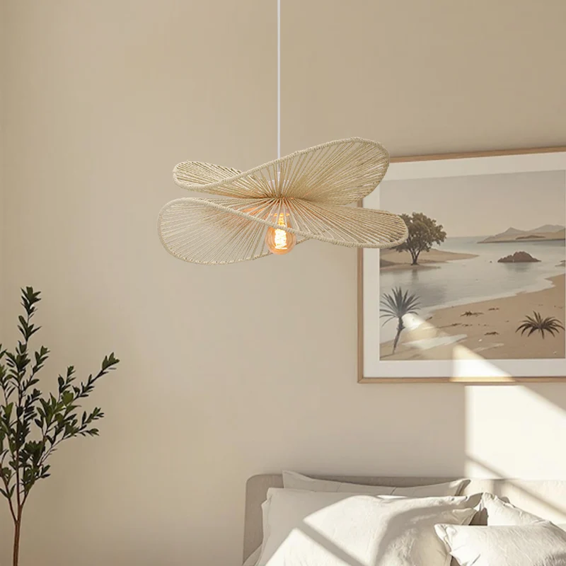 Lámpara colgante de papel beige, Rosalie