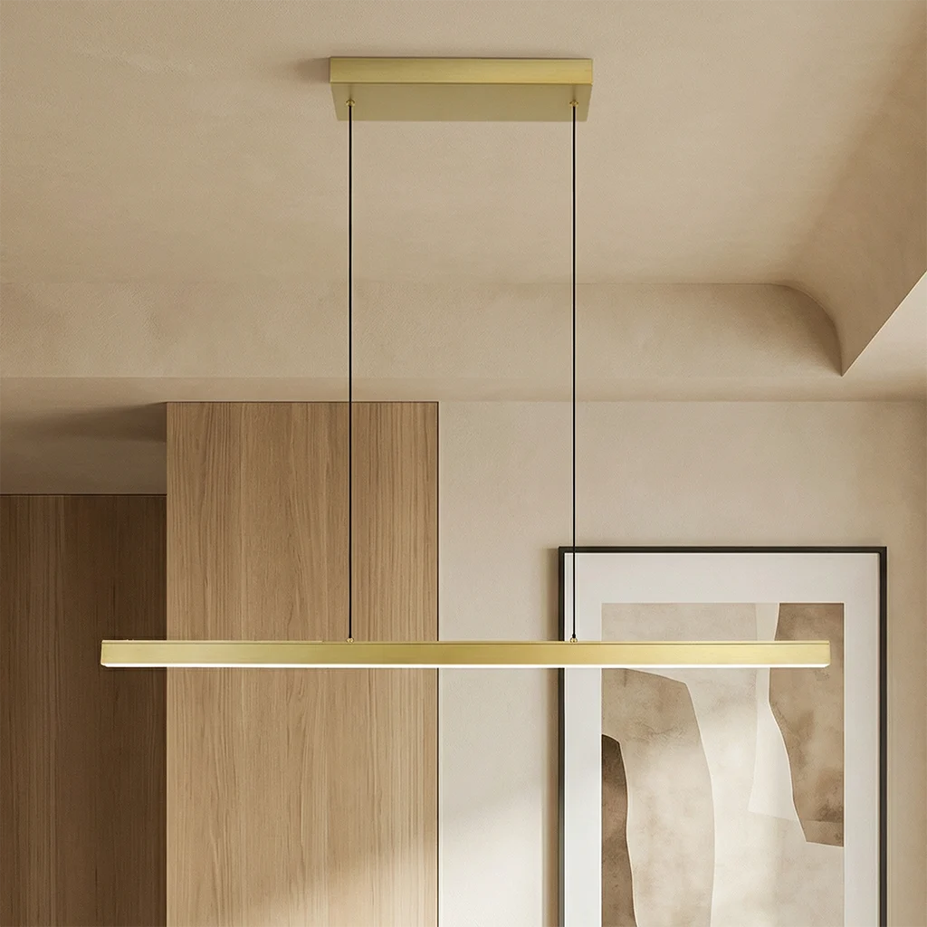 Lámpara colgante latón moderna, Iwan, 18W, 2700K LED