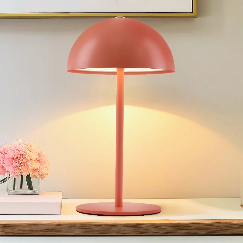 Lámpara de mesa terracota retro, Douwe, 4W, dim to warm LED, con regulador táctil