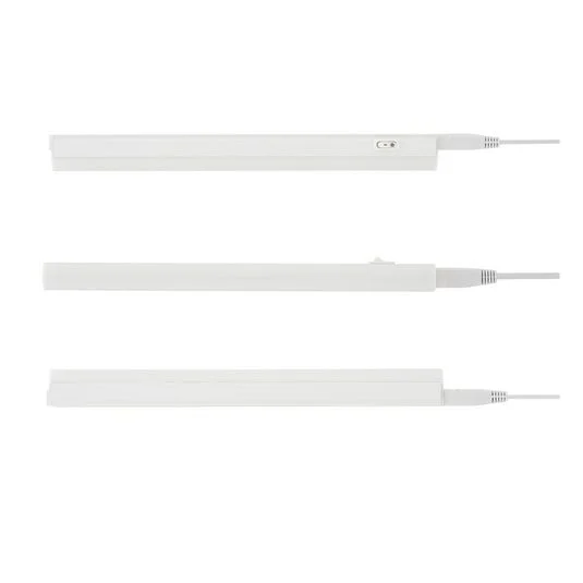 Lámpara LED bajo mueble Hephaistos, blanca, longitud 31 cm
