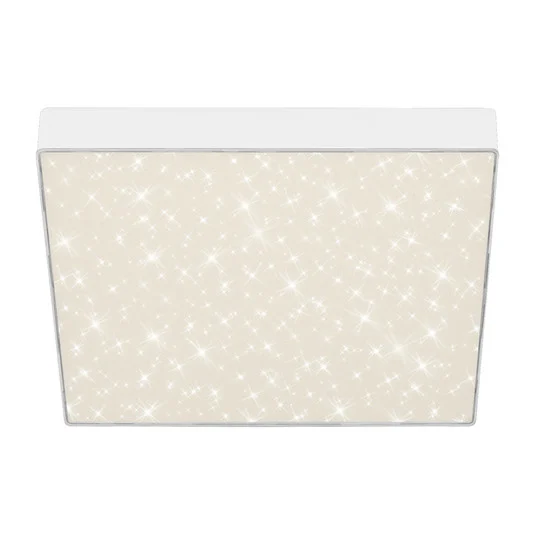 Plafón LED Flame Star, 840, 28,7x28,7cm, blanco