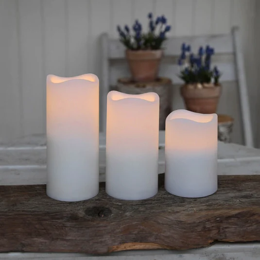 Set de 3 velas LED para exteriores