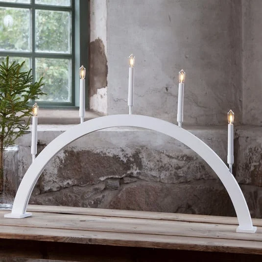 Lámpara para pollete Storm 5 luces 59 cm blanco