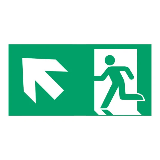 Señal ruta evacuación tipo F de L-LUX Standard Eco