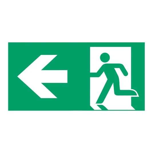 Señal ruta evacuación tipo C para E-LUX Standard