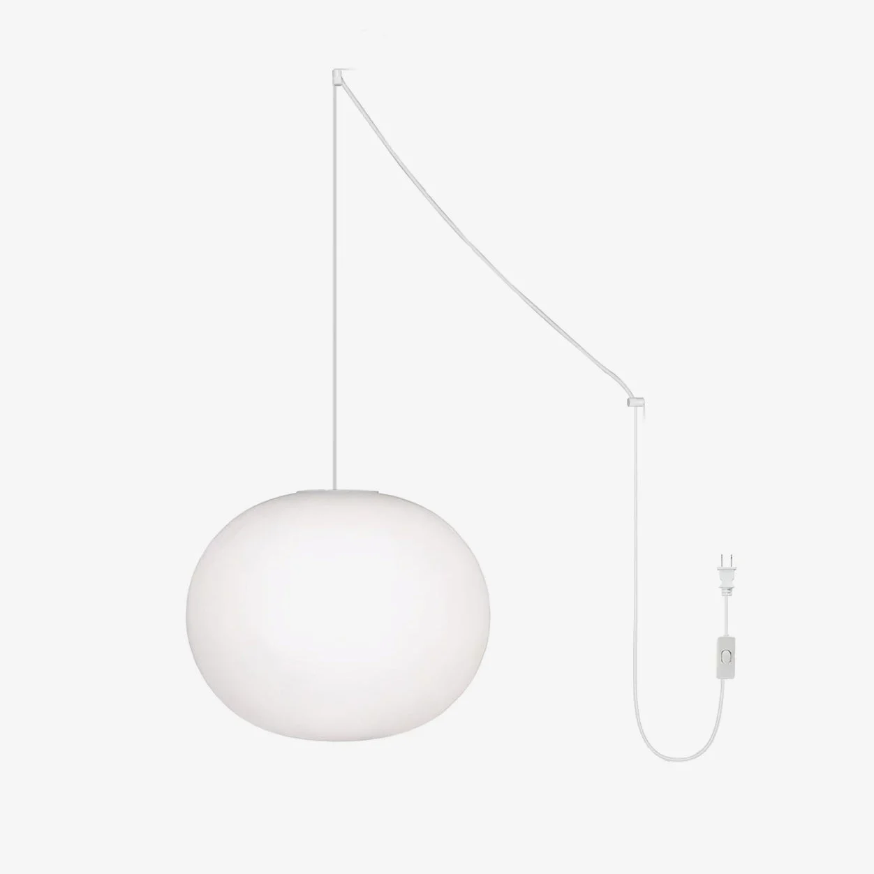 Orb Lámpara Colgante Blanco Moderno Vidrio