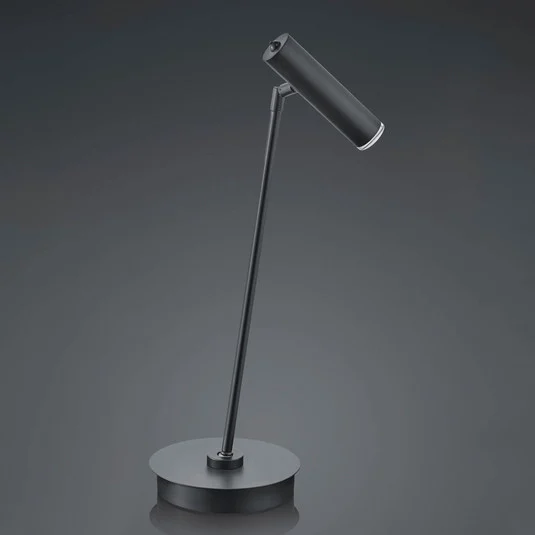 Lámpara de mesa LED Tom, atenuable, negro
