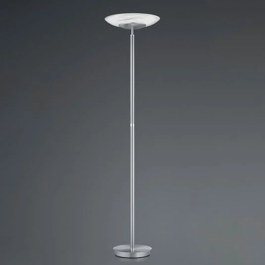 Lámpara de pie LED Findus, 1 luz, níquel
