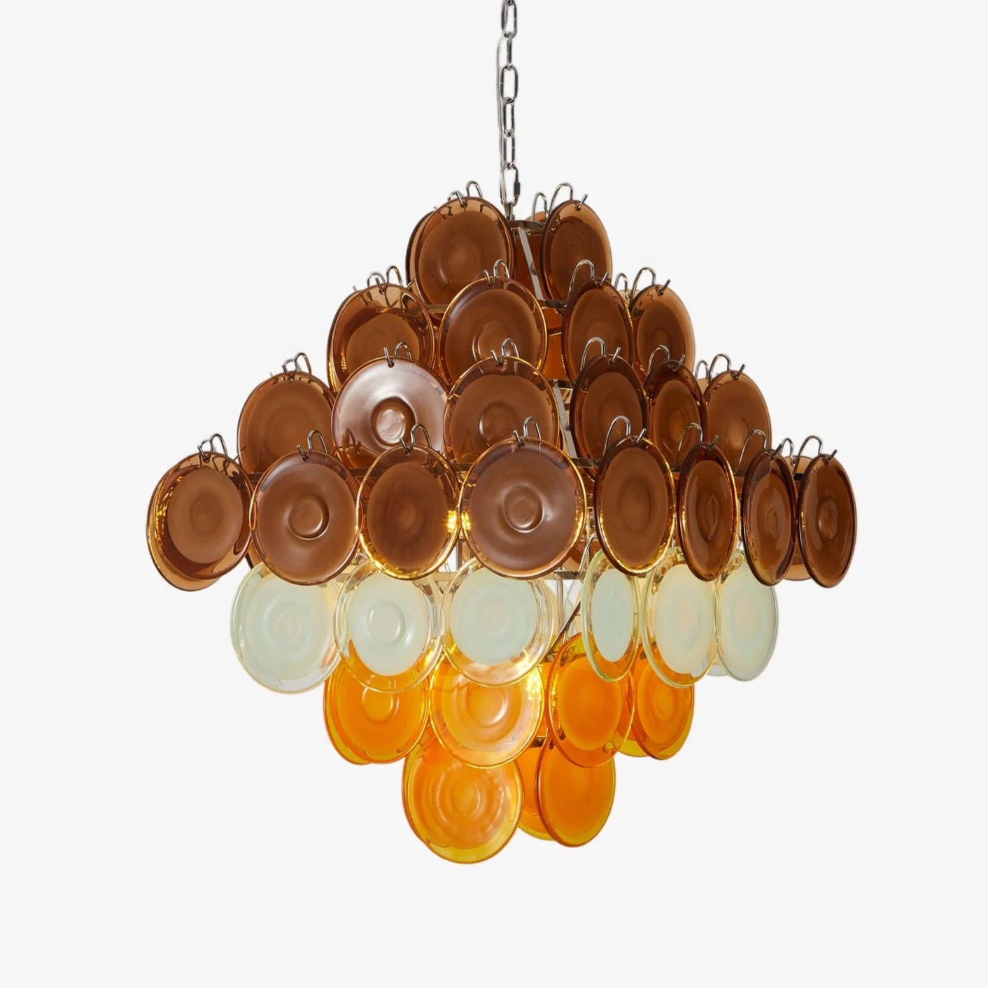 Aurora Araña De Luces Retro Cristal Disco Multicolor Vintage