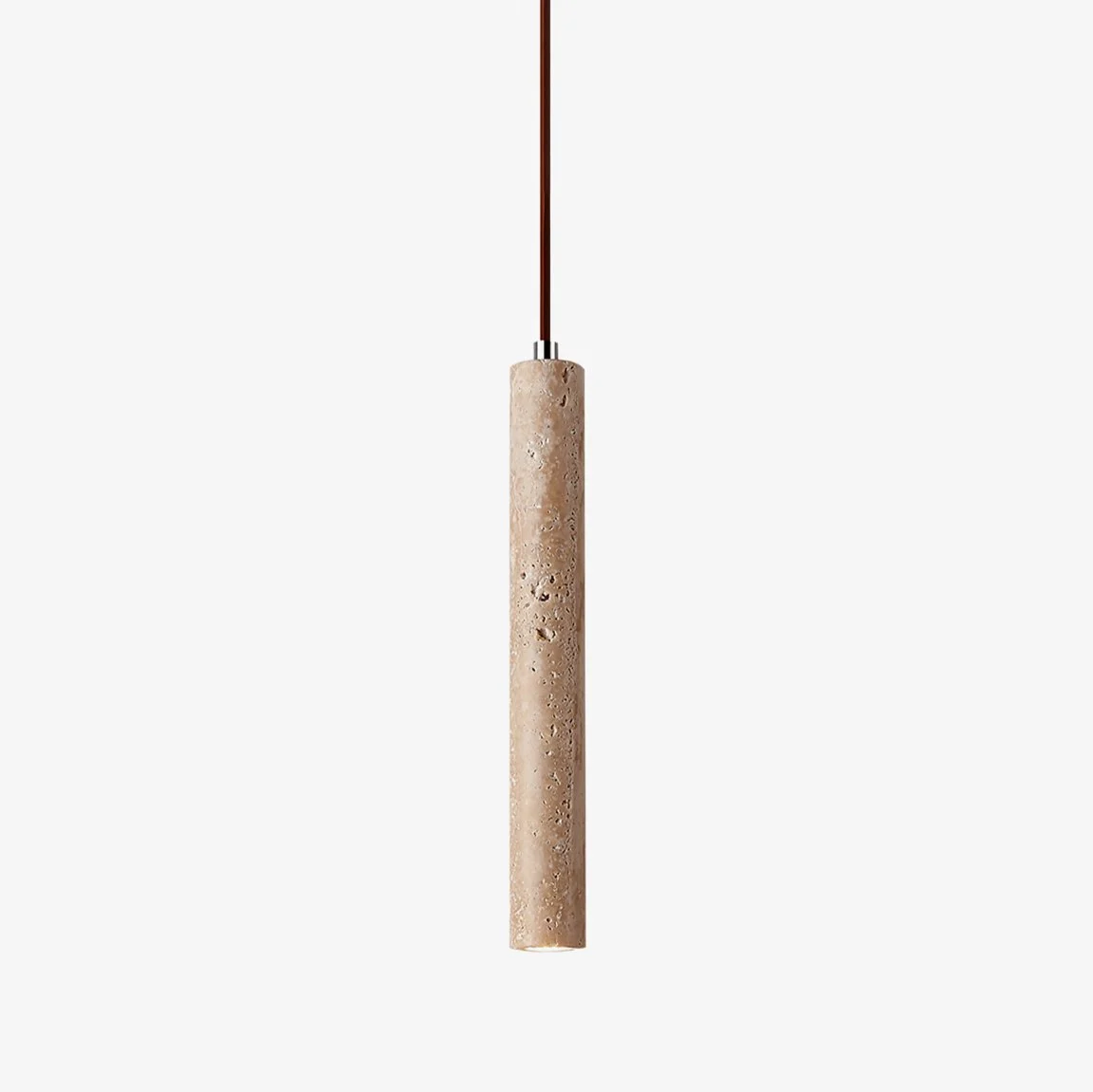 Olvynarae Lámpara Colgante Cilíndrica Travertino Moderno
