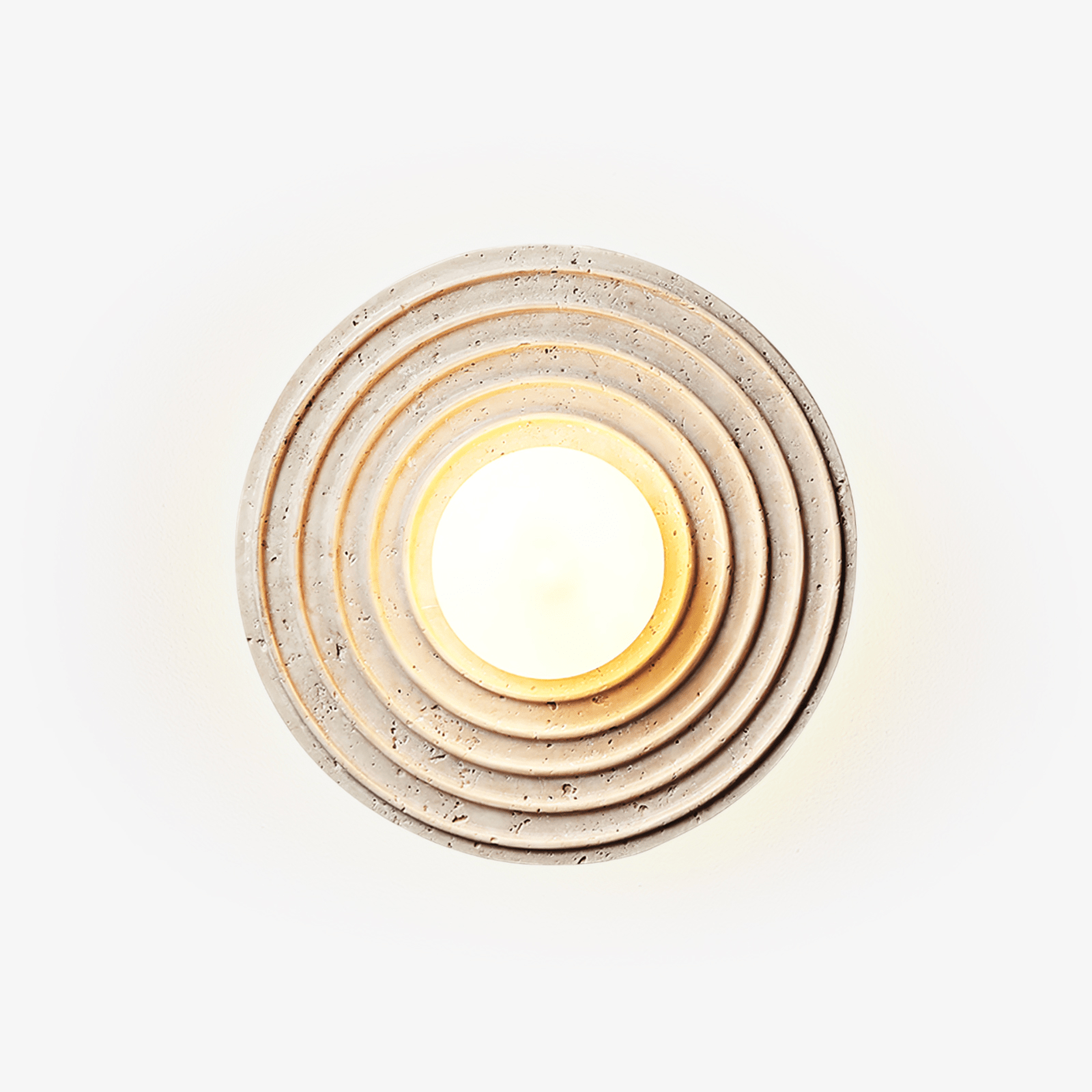 Zelirara Aplique de pared Concéntrico Travertino Moderno