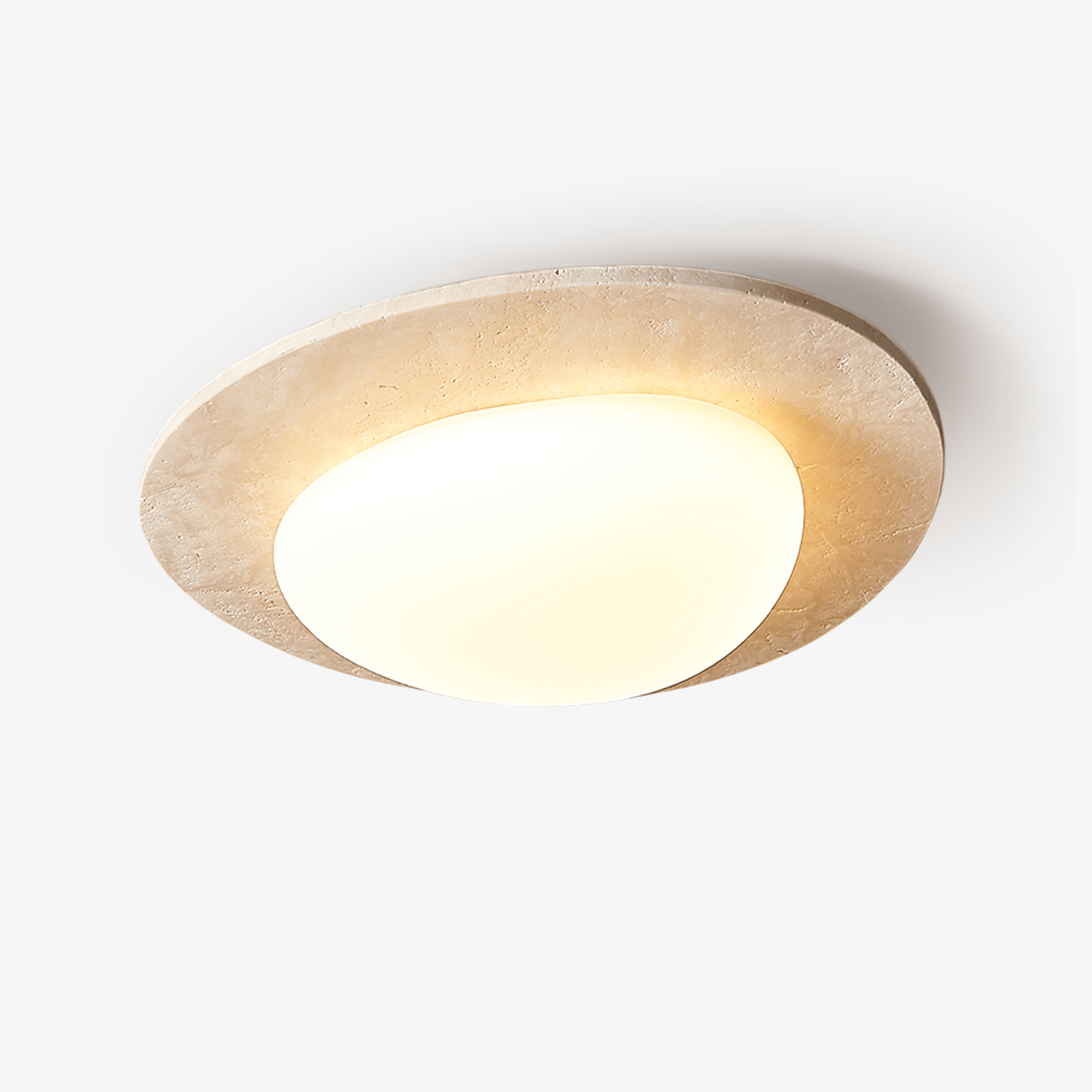 Orlaeisra Luz de Techo Minimalista de Travertino