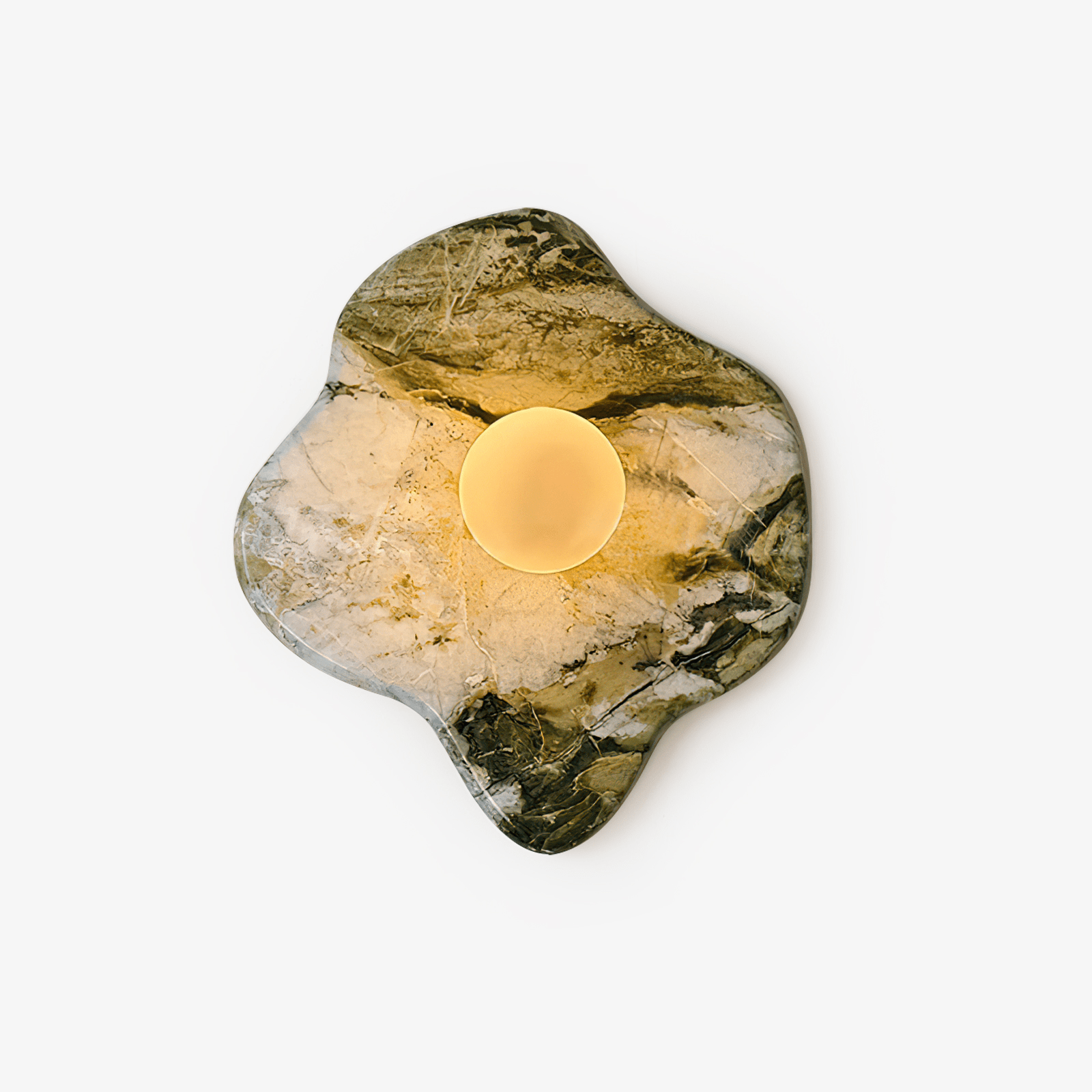 Lustra Aplique de pared Verde Mármol Vidrio Elegante