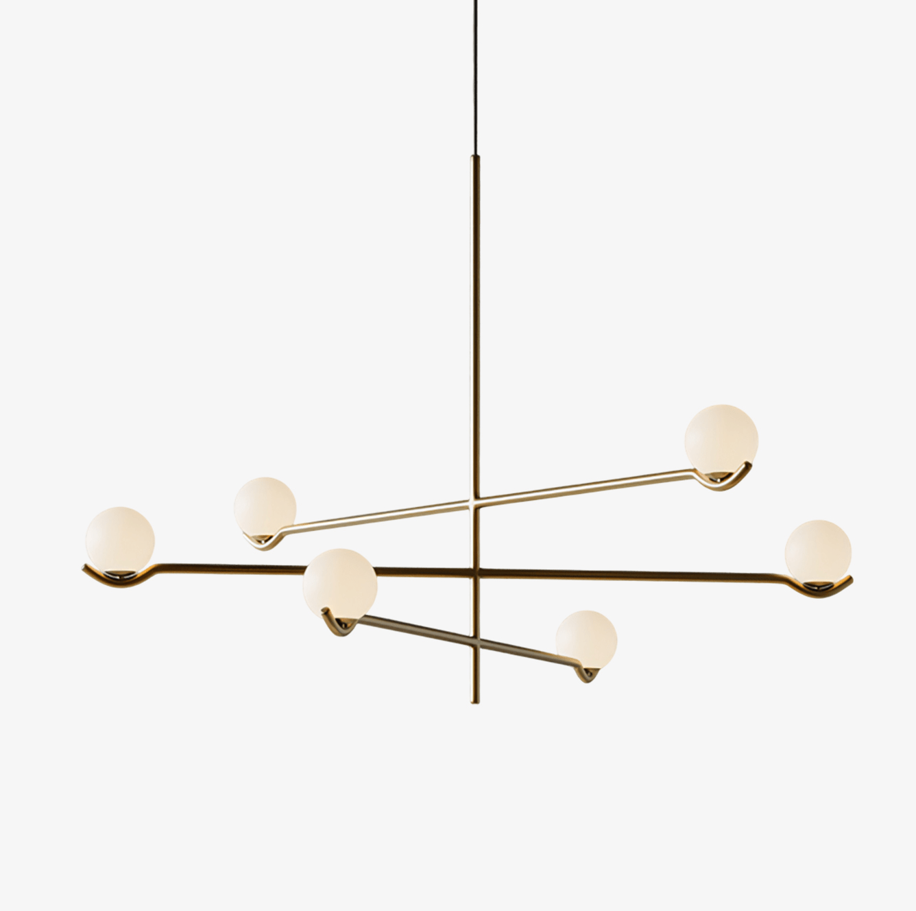 Noir Lámpara Colgante Negro Minimalista Vidrio