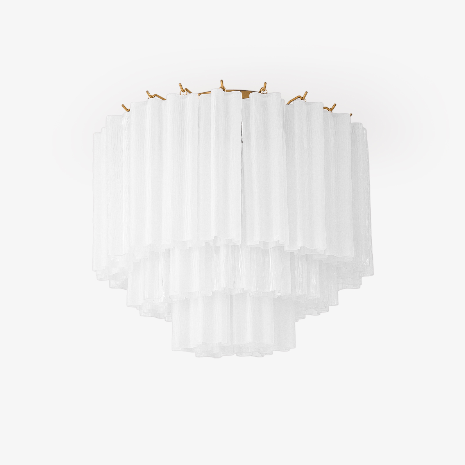 Aurora Lámparas de techo Blanco Murano Cristal Capas Elegante Moderno