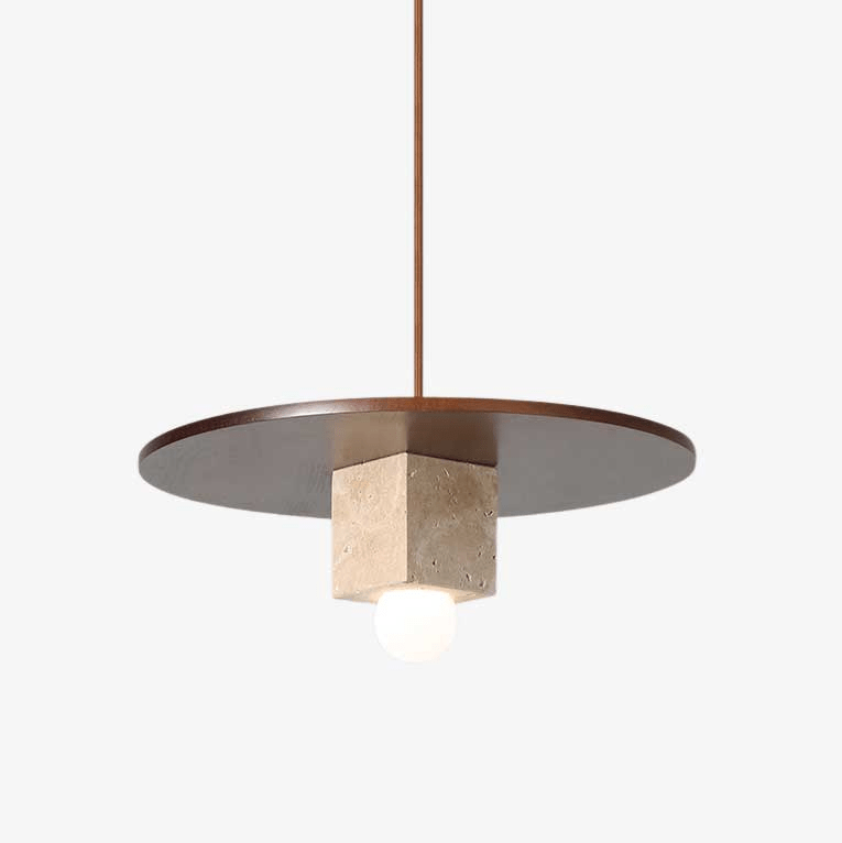 Ucariel Geométrico Travertino Colgante Luz