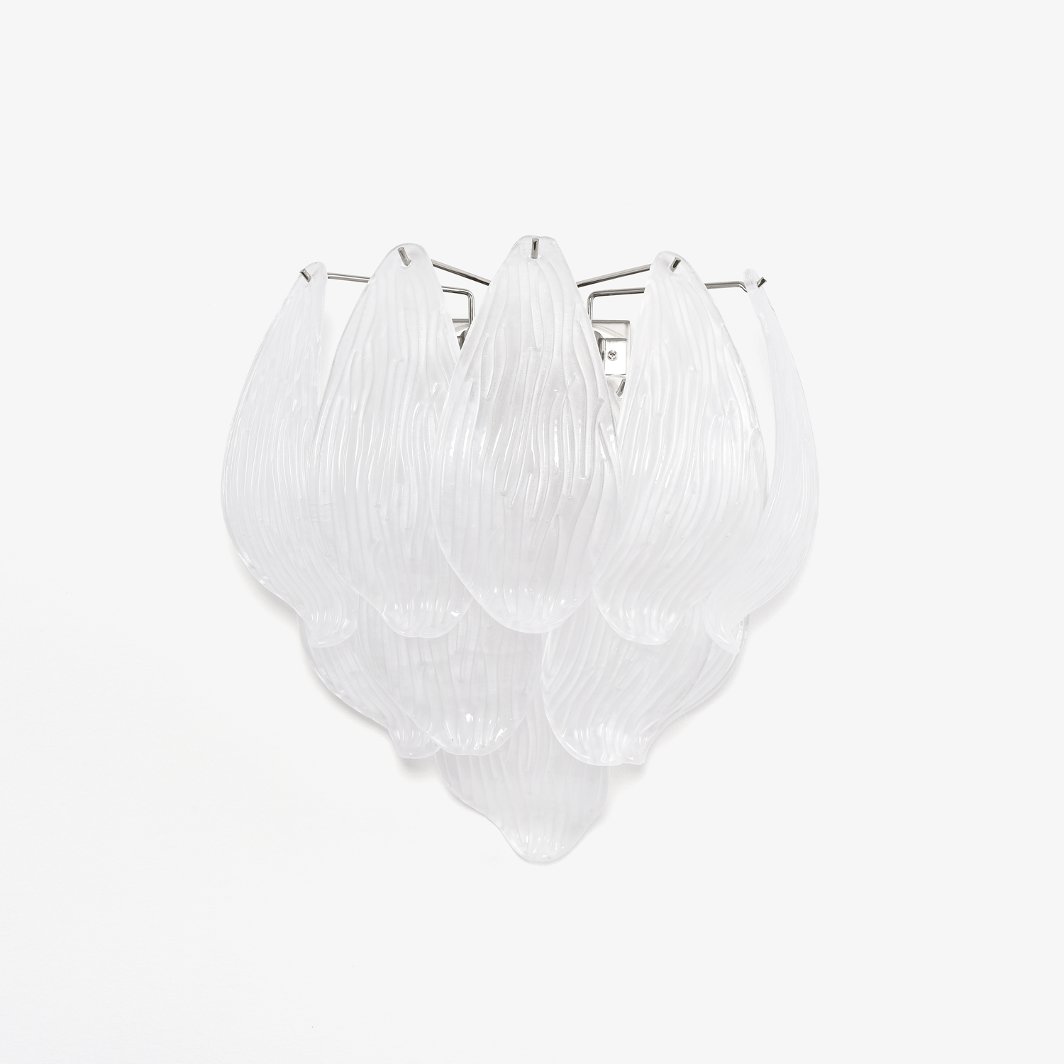 Aurora Aplique de pared Vidrio Murano Pétalo Mate