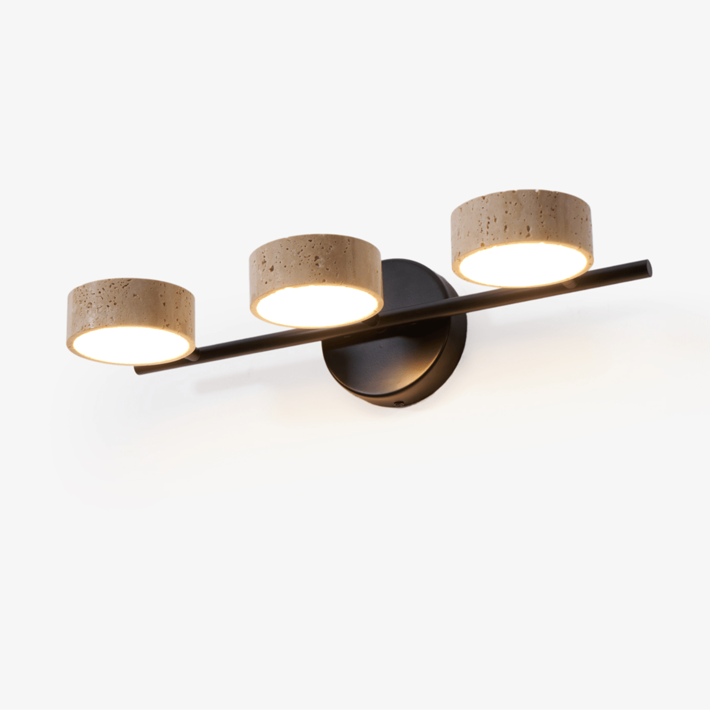 Ceshair Aplique de pared Multicabezal Travertino Moderno