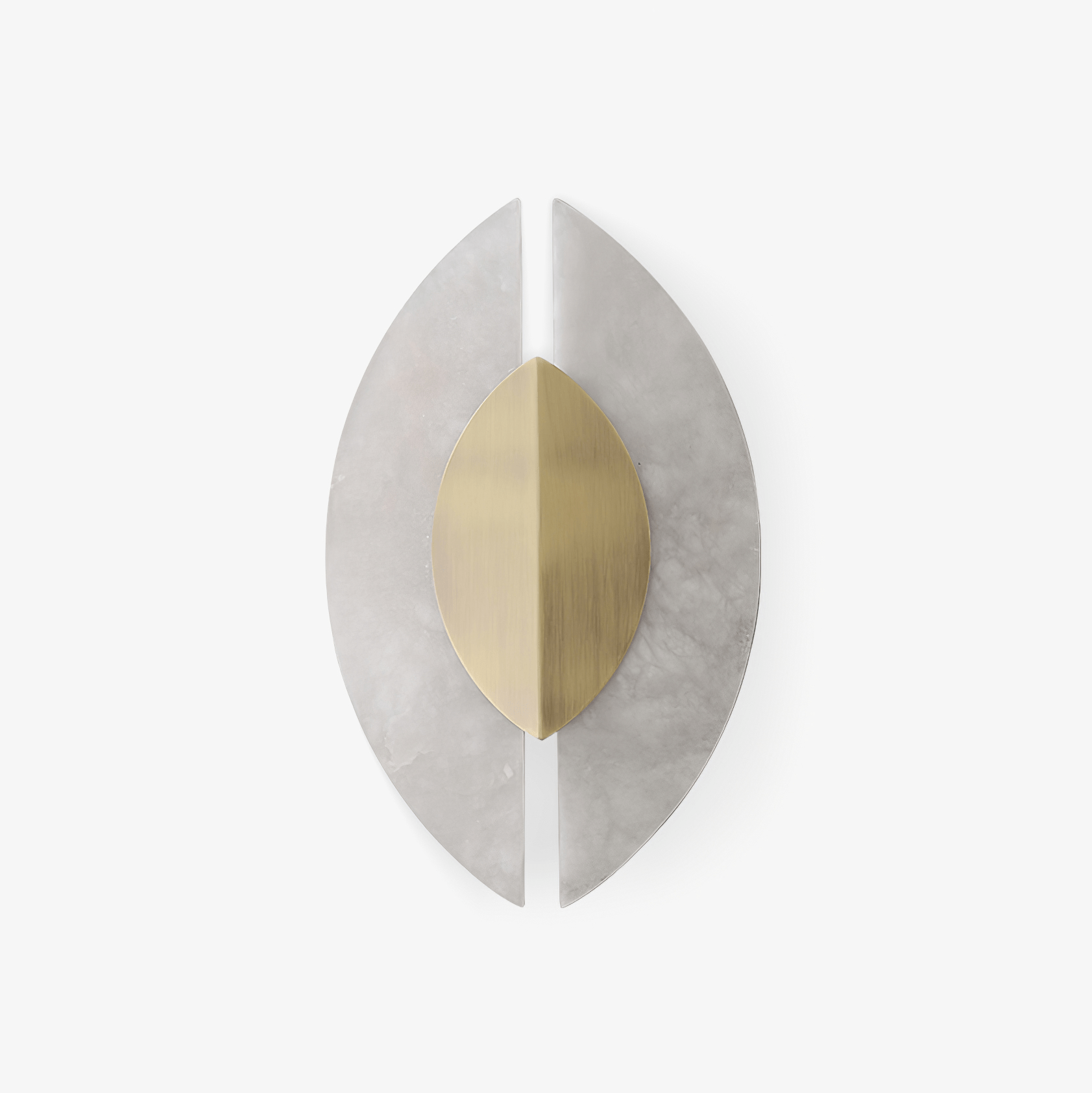 Orla Wandleuchte Weiß Alabaster Zeitgenössisch