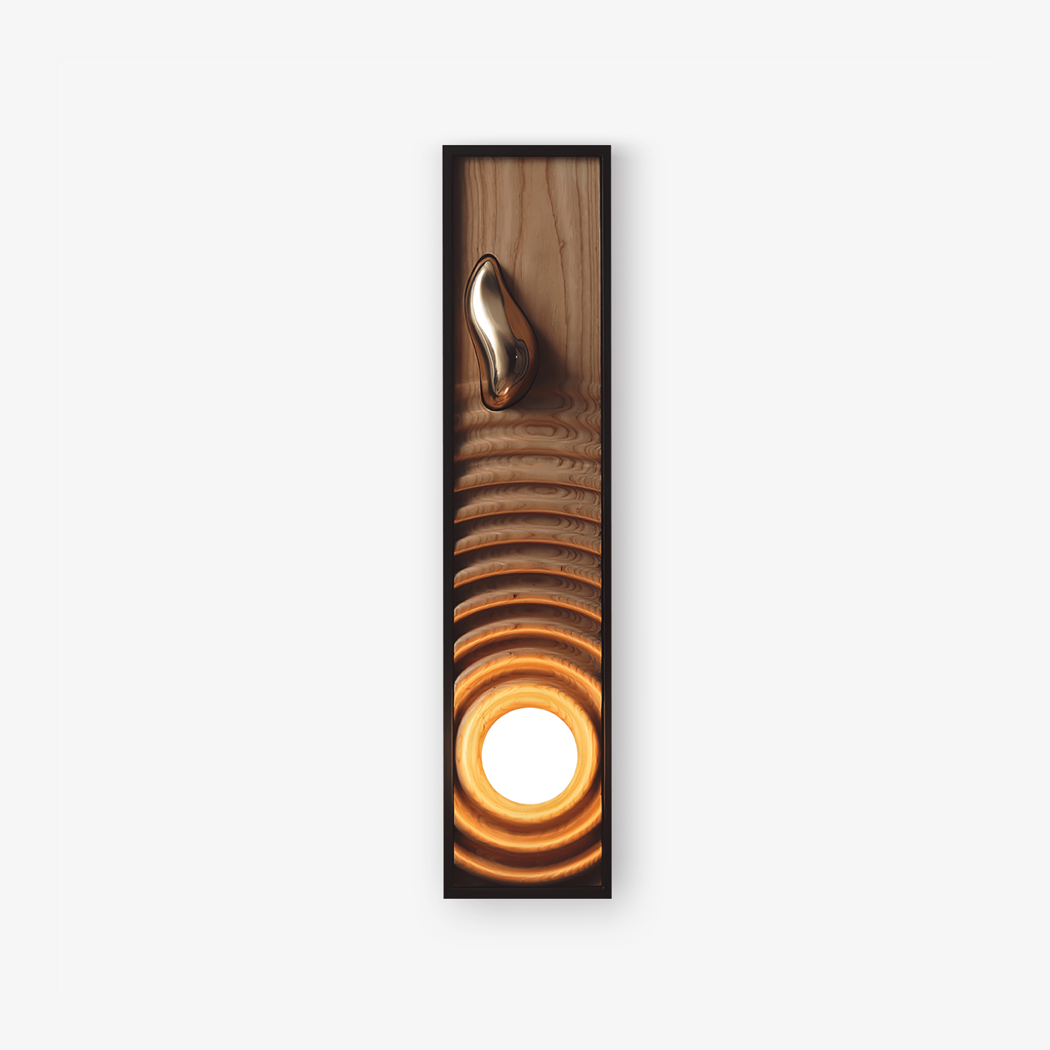 Caleb Wandleuchte Braun Holz Vintage Beleuchtung