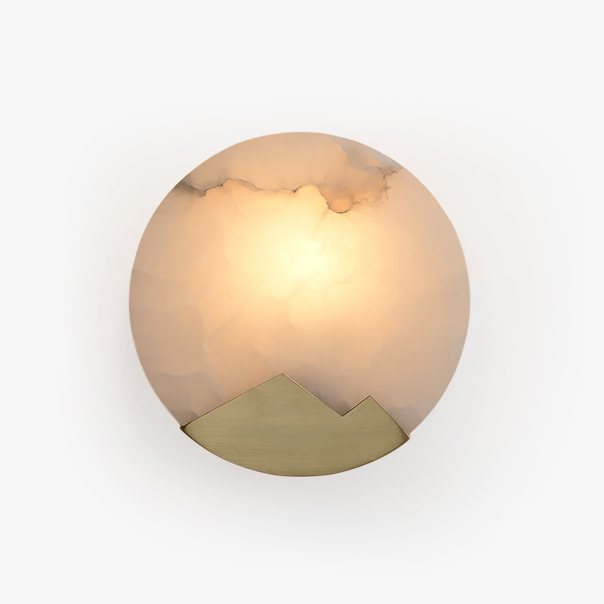 Nova Wandleuchte Gold Alabaster Minimalistisch Lesen