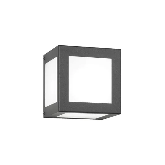 Aplique de exterior Cubo, antracita