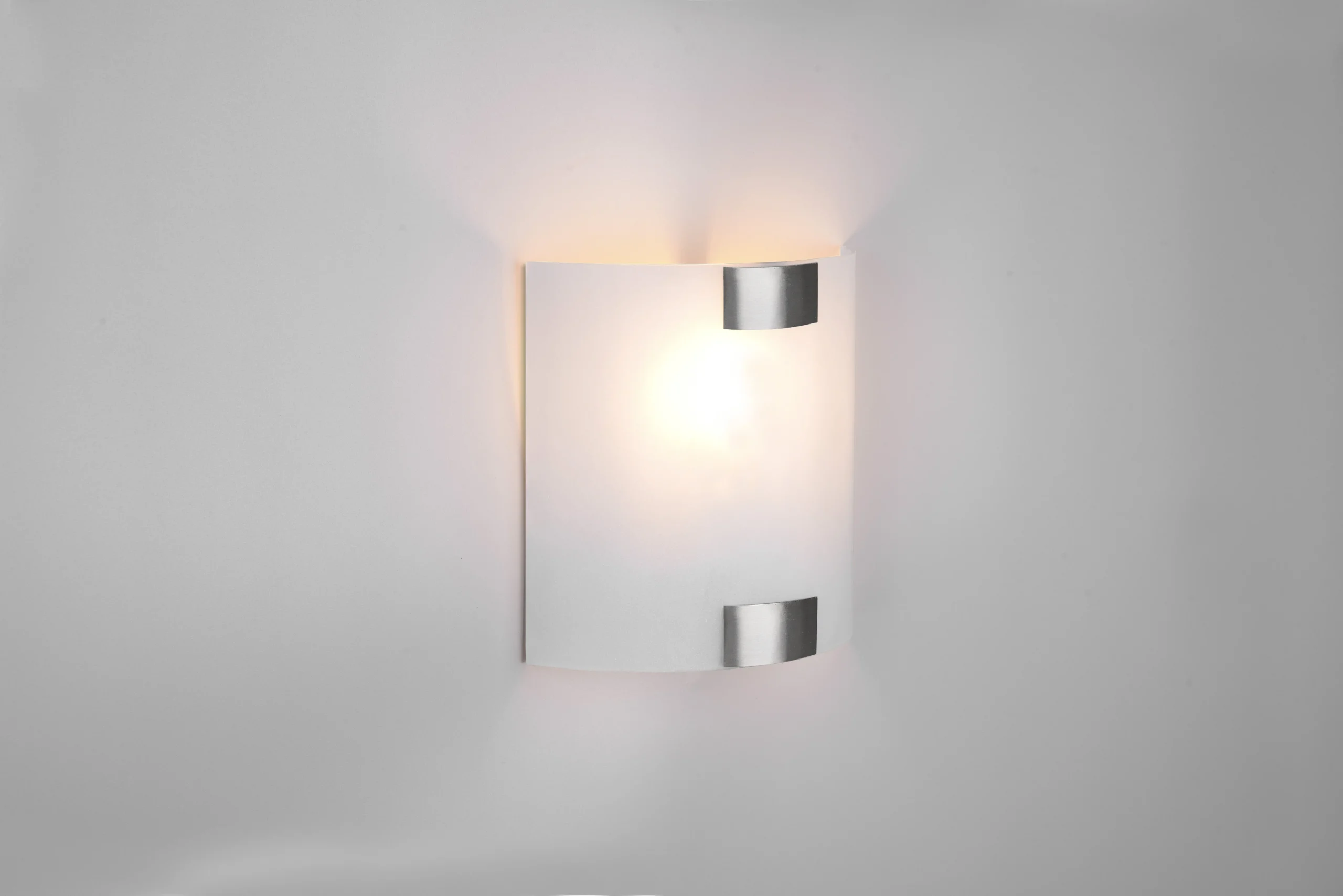 Aplique de pared Trio Pura níquel mate 212700107